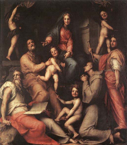 Jacopo Pontormo Madonna and Child with Saints